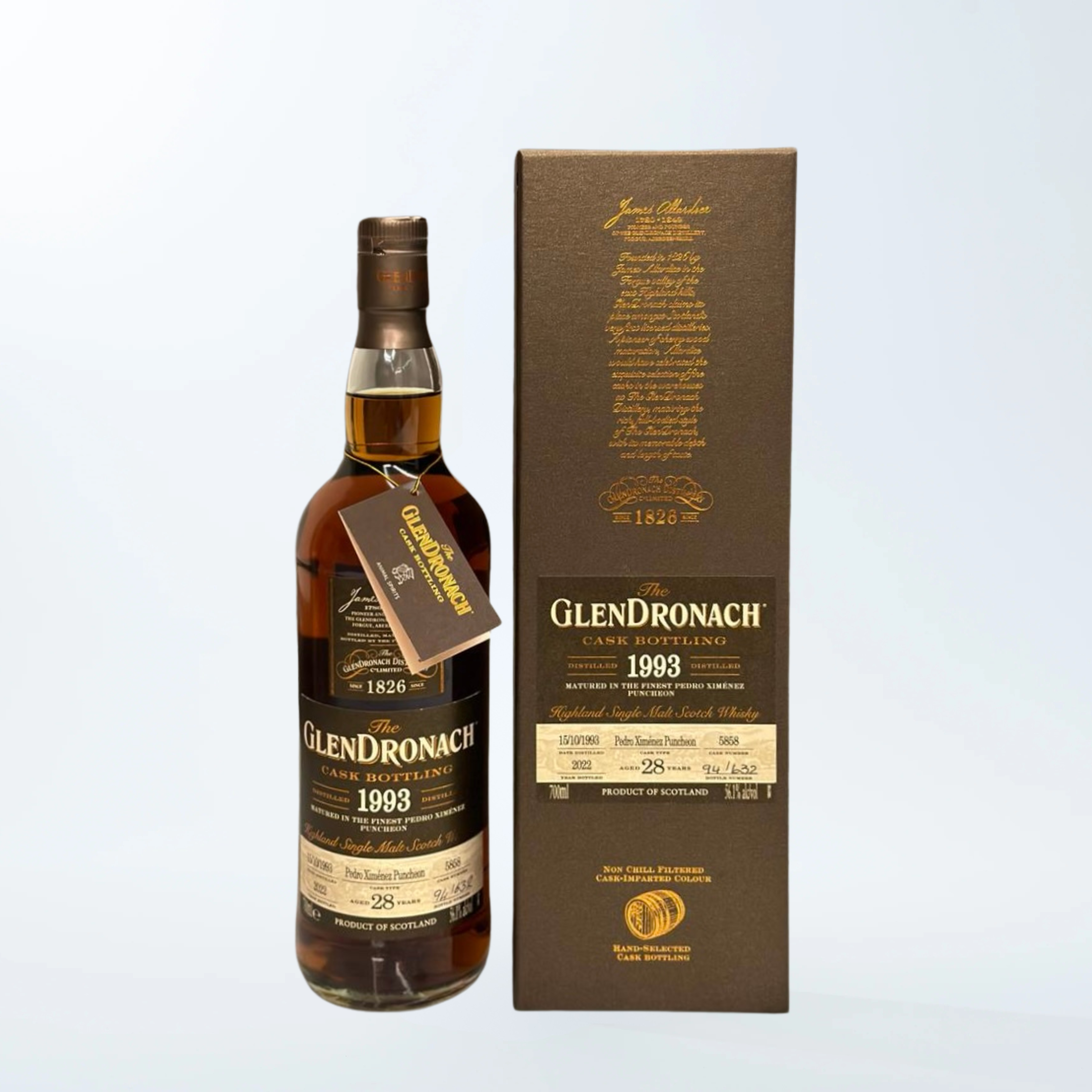 Glendronach 28YO 1993 56.1% for Animal Spirits